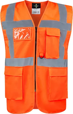 Immagine prodotto di Gilet di sicurezza multifunzionale Korntex KXCMF | Comfort Executive Hamburg - Colore: Arancione - Taglia: 3XL