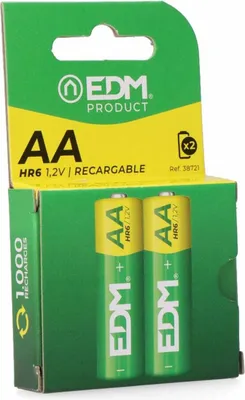 Produktbild von Wiederaufladbare AA Eco-Series Batterie - HR6 2600 mAh ø 14,5 x 50,5 mm, 2 Stück