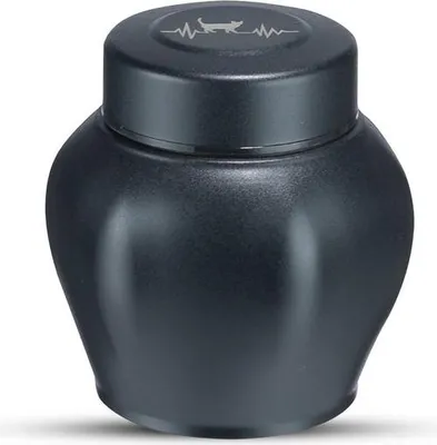 Obrázek produktu pro Luxe Mini urna na popel - 750 ml - Vysoce kvalitní urna pro zvířata a lidi - černá - výška 8,5 cm