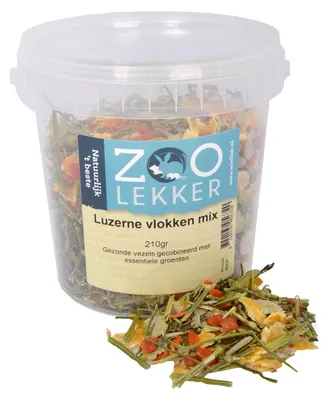 Productafbeelding van Zoolekker Luzerne vlokken mix 210gr