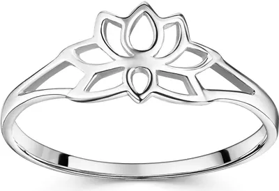 Produktbild von MATERIA by Matthias Wagner Lotusblume Ring aus 925 Sterling Silber 51 54 57 59 62 in Schmucketui SR-57