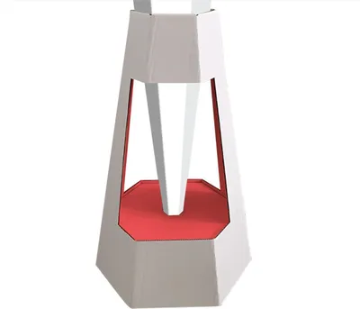 Produktbild von ROTH Schultüten-Ständer aus Karton für eine 6-eckige 85 cm Schultüte mit Aufbauanleitung