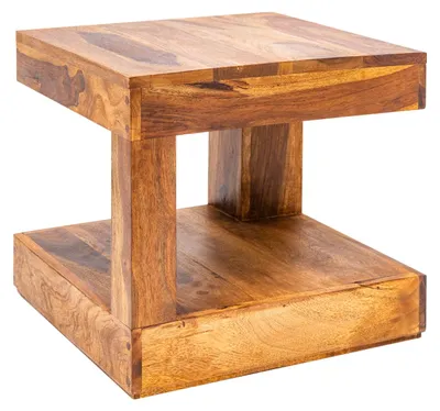 Obrázok produktu pre Konferenčný stolík 45x45 cm, drevený, moderný dizajn, ideálny do obývačky. KÚPTE TERAZ