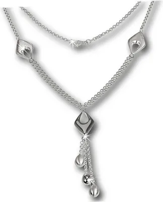 Produktbild von SilberDream 45cm Collier Kette Drop matt Silber Damen Halsschmuck D2SDK413
