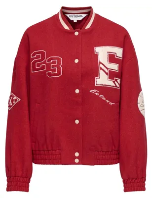 Productafbeelding van ALLEEN Damen Onlchara baseballjack met lange mouwen, model Xt PNT, kleur: High Risk Red, maat: m