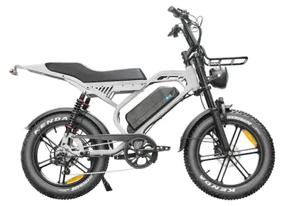 Obrázok produktu pre V20 S20 Pro - Elektrický fatbike vrátane reťazového zámku - 20 palcov - Motor 250W - Dojazd 60 km - Hydraulické kotúčové brzdy - Batéria 864Wh - Celoodpružený - Svetlosivá