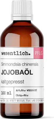 Produktbild von Jojobaöl kaltgepresst (100ml) - reines Öl (Simmondsia chinensis) von wesentlich.
