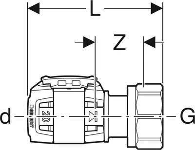 Immagine prodotto di Uscita collettore Geberit FlowFit per Eurocone SiBr d16-EuG3/4