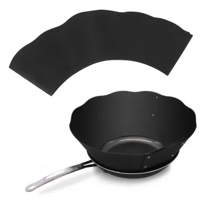 Image de Protection anti-éclaboussures en silicone pour poêle à frire, casserole, DIY, protection réglable contre les éclaboussures d'huile pour la cuisine, cuisson quotidienne, noir