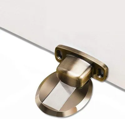 Produktbild von Starke magnetische Türstopper - Schwerer Türstop mit 3M Selbstklebemontage - 2 Stück Bronze