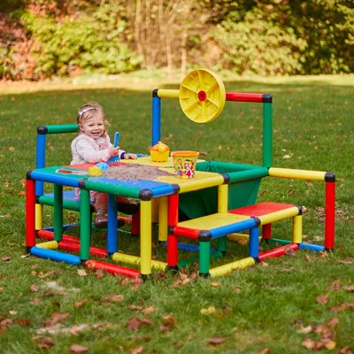 Produktbild von Quadro Möbel Kit L Modularer Baukasten für Kindermöbel und Spielgeräte, ab 6 Monaten, 345 Teile