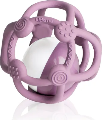 Produktbild von KidsMe Soft Silicone Rattle Lavender Lilac - Spielzeug Beißring - Babyspielzeug