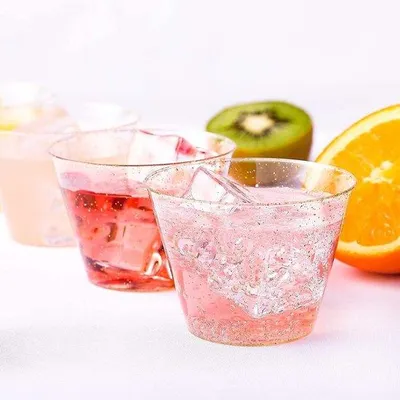 Obrázek produktu pro Třpytivé party kelímky – elegantní, recyklovatelné, 25 ks, 9 oz, průhledné