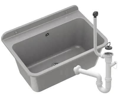 Produktbild von Granitan | Dřez LARGE - 61x41 cm - šedý - robustní plast - ideální do dílny a na zahradu
