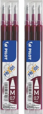 Produktbild von Pilot Frixion Ball Ersatzminen 0.7 weinrot - 6er-Set