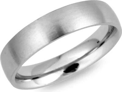 Produktbild von Schlichter Unique Ring Edelstahl matt rund 5mm R9145