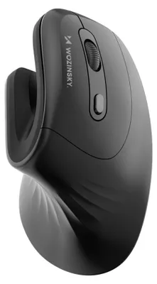 Image de Souris verticale ergonomique sans fil, 3 600 DPI, noire