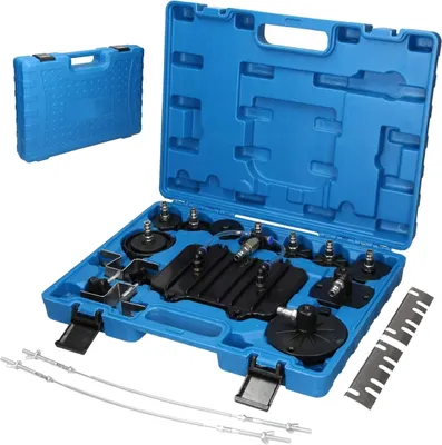 Produktbild von LUXTOM | Bremsenentlüftungsgerät Adapter, 11 Adaptern für Kraftfahrzeuge, für Druckluft Bremsenentlüfter, Bremsenentlüftungsadapter
