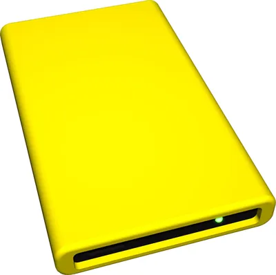 Produktbild von HipDisk GL externes Festplatten-Gehäuse 2,5 Zoll USB 3.0 Aluminium mit austauschbarer Silikon-Schutzhülle für SATA HDD/SSD gelb