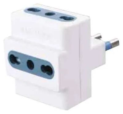 Obrázok produktu pre Trojitý adaptér 16 A, zásuvky 10/16 A 2P+T