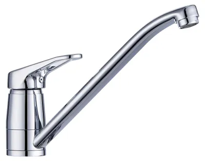 Produktbild von Küchenarmatur 360° drehbar, Hochdruck Wasserhahn mit Keramikkartusche, Einhebel Mischbatterie für Spülen, einfache Montage und 50 cm Heiß-/Kaltwasserschläuche, Chrom