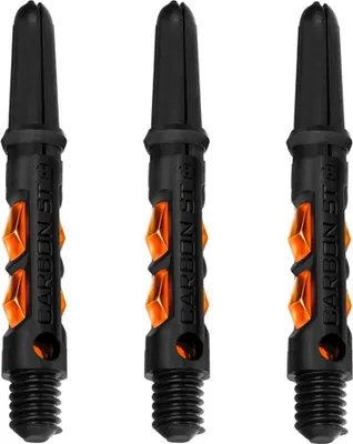 Produktbild von Harrows Carbon ST Dartschäfte Schwarz Short