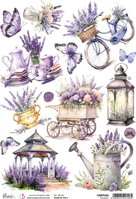 Produktbild von Motiv-Strohseide "Morning Provence - Provence", DIN A4