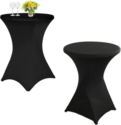 Produktbild von Stretch Statafelhussen, 2 Stück, Ø 60-65 cm, elastisch, für Bistro- und Stehtische
