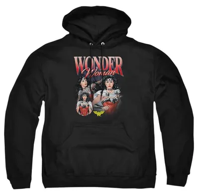 Productafbeelding van Wonder Woman - Hoodie voor heren/dames, uni, met logo TV40667 (maat S) (zwart/wit)