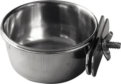 Immagine prodotto di Nobby Ciotola in acciaio inossidabile con fissaggio 9,0 cm 0,30 ltr anello con vite
