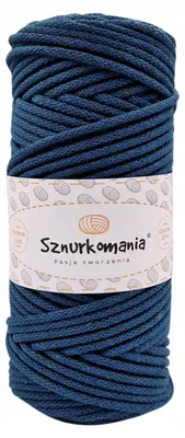 Produktbild von Sznurkomania Baumwollschnur 3mm Petrol 100m für Makramee