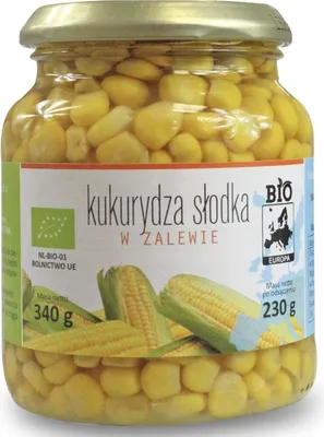 Zdjęcie produktu dla Kukurydza słodka w zalewie340g (230g) BIOPLANET