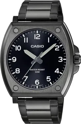 Produktbild von Casio Quarz Uhr ty566230 Edelstahl Schwarz 43mm Gehäuse 18mm Armband 50m Wasserdicht