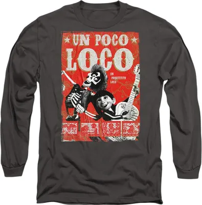 Immagine prodotto di Coco - Maglietta "Un Poco Loco" per uomo/donna unisex TV14178 (L) (carbone)