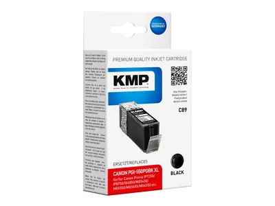 Zdjęcie produktu dla KMP C89, Czarny, Tusz na bazie pigmentu, 1 szt.