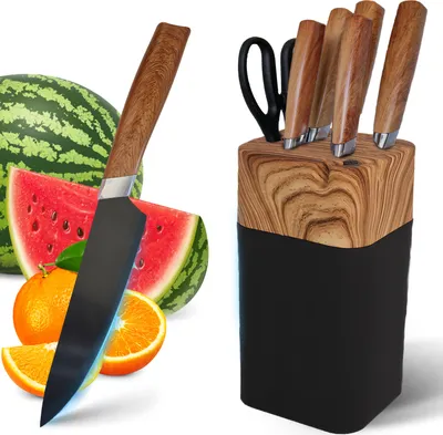 Zdjęcie produktu dla Nóż szefa kuchni zestaw 7 noży Nóż kuchenny Laserowy wzór OstryNóż w stylu japońskim Santoku Tasak Uniwersalny nóż Ultra ostre ostrza Retoo