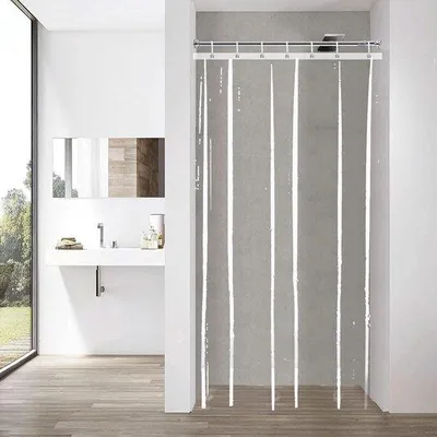 Produktbild von Famanu Duschvorhang Transparent 100 x 200 cm - Wasserfest und Waschbar