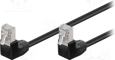 Obrázek produktu pro 1x černý kabel RJ45, PVC, kategorie 5e, délka 2 metry
