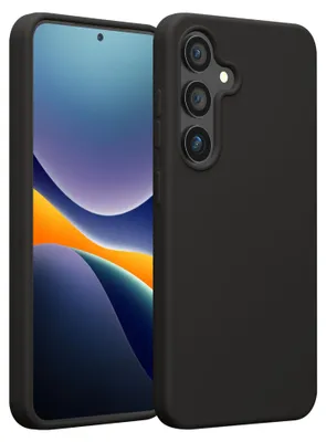 Produktbild von kwmobile Handyhülle für Samsung Galaxy S25 Plus Hülle - Case Silikon - Kabelloses Laden - Schutzhülle Cover in Dunkelgrau