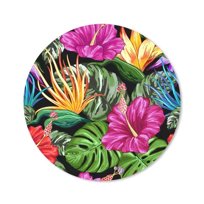 Produktbild von MuchoWow® Mauspad Mousepad Tropisch - Muster - Monstera 40x40 cm - Mousepads - Maus Mat - Pad - Mausunterlage - Schreibtisch Accessoires