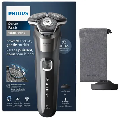 Image de Philips Series 5000 Rasoir électrique à sec Mens Shaver Rasoir peau lisse