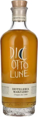 Immagine prodotto di Marzadro LE DIC'OTTO LUNE Grappa Stravecchia 41,00 %  0,70 lt.