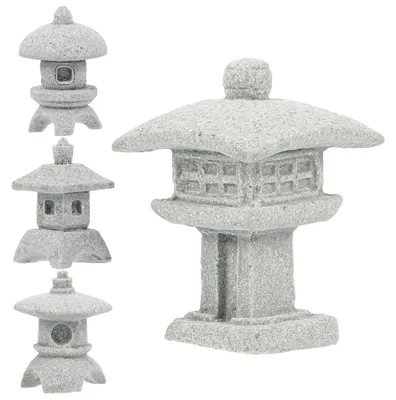 Produktbild von Elzusha – Miniatur-Pagoden-Figuren zur Dekoration von Zen-Gärten