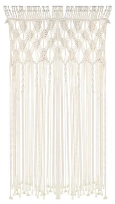 Image de Solidchoice - Tapis mural en macramé tissé à la main, décoration bohème