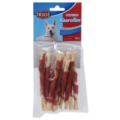 Obrázek produktu pro Trixie DENTAfun-tyčinka svázaná kachním masem 10ks, 12cm/80g