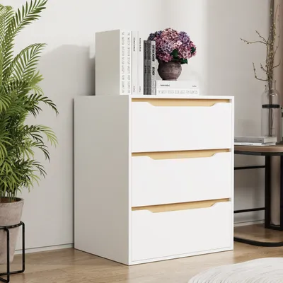 Produktbild von VCM Holz Kommode | Sideboard mit Schubladen | Nachttisch | Maße ca. H. 78 x B. 65 x T. 48 cm - Malira L