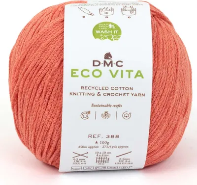 Produktbild von DMC Eco Vita, Handwerk, Koralle, Baumwolle, 250 m, Baumwolle, 100%, 4 - 5