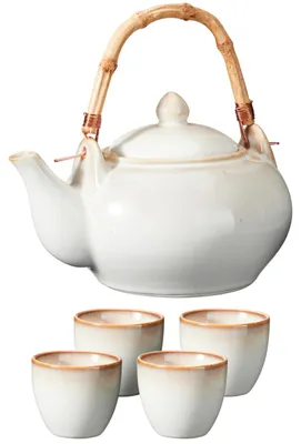 Produktbild von Teeservice, keramisch, Kanne 1 l und 4 Tassen