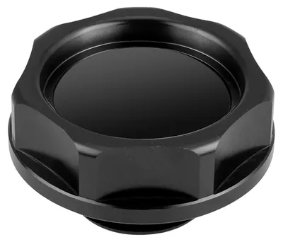 Image de Bouchon de remplissage d'huile en alliage d'aluminium, bouchon de réservoir de carburant pour voiture (noir)