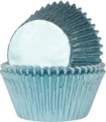 Produktbild von Muffinförmchen GLOSSY hellblau 24 Stk